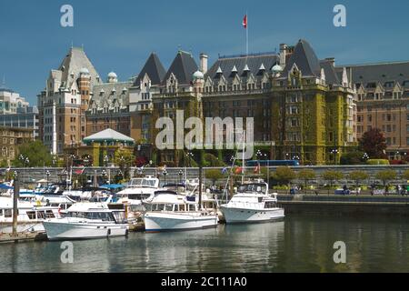 The Fairmont Empress Hotel in Victoria British Columbia Canada Stock Photo