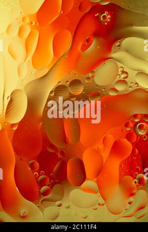 An Abstract background as a result of a mixture of water and oil Stock Photo