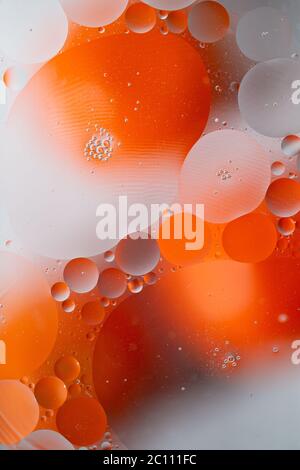An Abstract background as a result of a mixture of water and oil Stock Photo