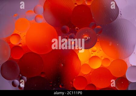 An Abstract background as a result of a mixture of water and oil Stock Photo