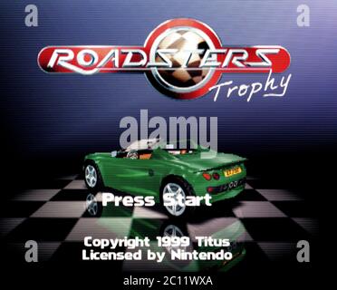 Roadsters Trophy - Nintendo 64 Videogame - Editorial use only
