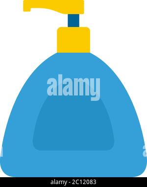 Soap dispenser container vector icon flat isolated Stock Vector