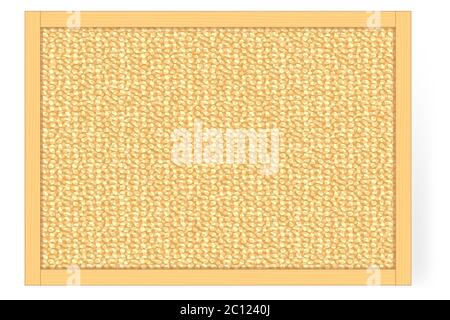 Cork board isolated vector illustration background pattern Stock Vector