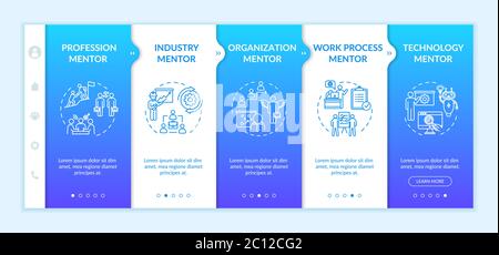 Expert assistance onboarding vector template Stock Vector