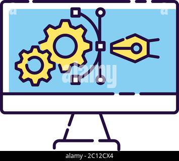 Prototype RGB color icon Stock Vector
