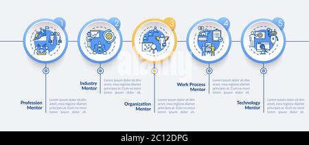 Expert assistance vector infographic template Stock Vector