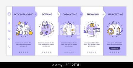 onboarding vector template Stock Vector