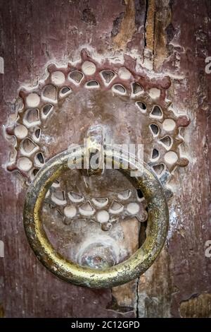 Door handle for woman Stock Photo