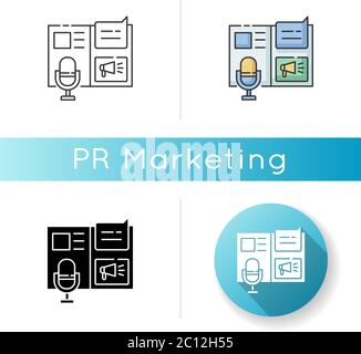 Press release icon Stock Vector