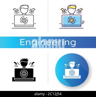 Stress testing icon Stock Vector