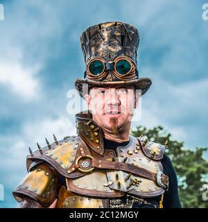 Steampunk Characters at Steam Punk Worlds Fair 2017 Stock Photo - Alamy