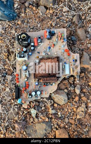 Vintage Mother Board Stock Photo