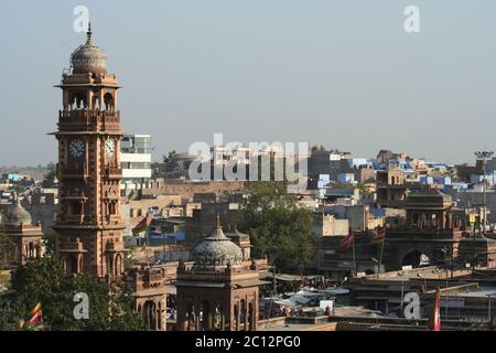 Clock tower in Jodhpur Stock Photo
