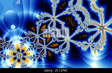 Abstract meditative color fractal background Stock Vector