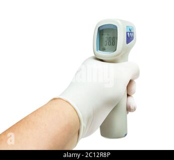 Thermometer Gun Isometric Medical Digital Noncontact Infrared