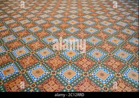 Floor pattern mosaic Stock Photo