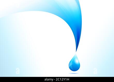 Water Drop Background Stylised Water Drop Environmental Background Stock Vector