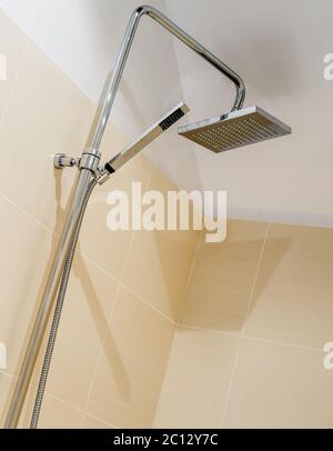 Italian shower in a modern bathroom Stock Photo