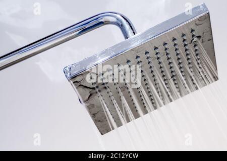 Italian shower in a modern bathroom Stock Photo