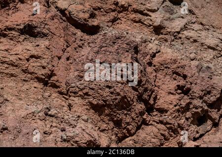 Dry Lava Basaltic Rock Stock Photo