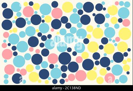 disco lights dots pattern on white background, Vector illustration Stock Vector