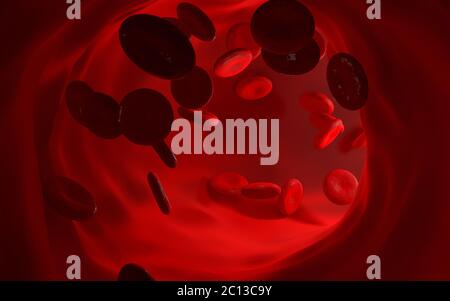 Red Blood Cells- medical concept Stock Photo