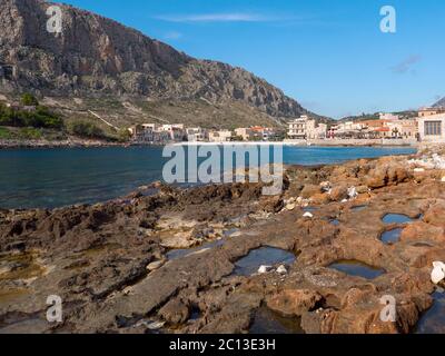 Traditional small village Gerolimenas in Mani region, Peloponnese,Greece Stock Photo