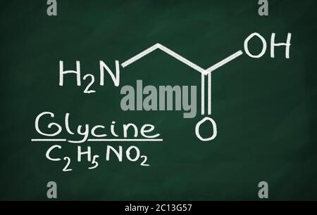 Structural model of Glycine Stock Photo