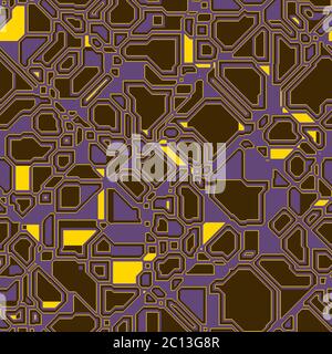 seamless abstract pattern technology geometric polygonal background for your design Stock Photo