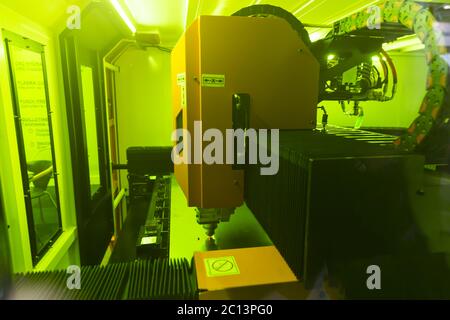 High precision CNC laser Stock Photo