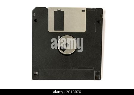 Black floppy disk Stock Photo