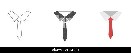 Tie vector icons Stock Vector
