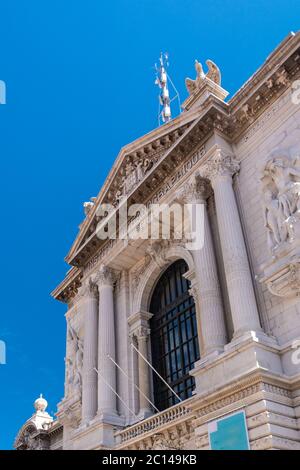 Tourists visiting the oceanographic Institute museum in Principality of Monaco Stock Photo