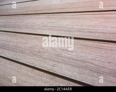 Surface texture of artificial wood wall made of substitute material Stock Photo