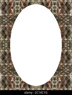 Circle Frame Background with Decorated Borders Stock Photo