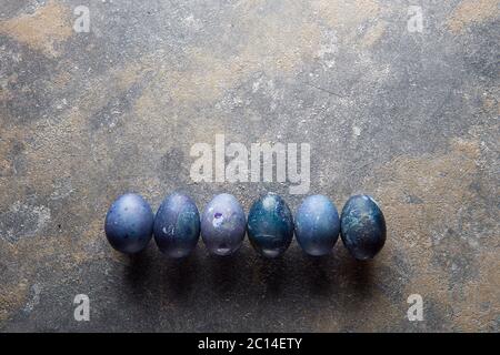 four Easter eggs Stock Photo