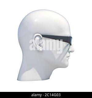 Mannequin Dummy Head Isolated Stock Photo