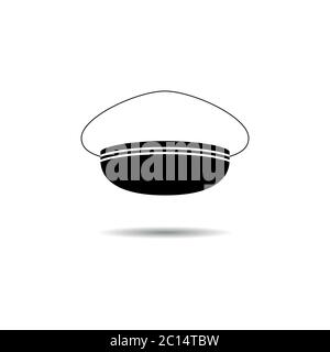 captain and sailor hat vector on white background Stock Vector