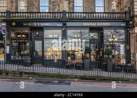 Whiski Rooms restaurant and shop in Edinburgh, the capital of Scotland, part of United Kingdom Stock Photo