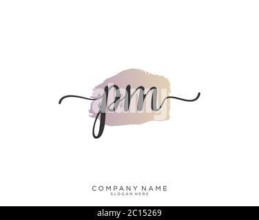 Initial PM beauty monogram and elegant logo design, handwriting logo of  initial signature, wedding, fashion, floral and botanical with creative  template. 17485864 Vector Art at Vecteezy