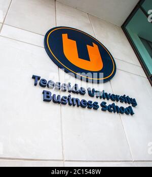 Teesside University Business School in Middlesbrough,England,UK Stock Photo