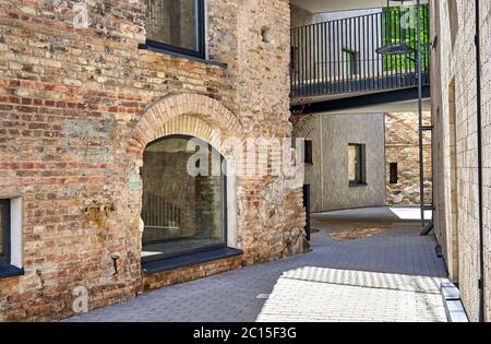 Renovated old factory and nice environment around Stock Photo