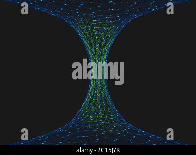 3D representation of a wormhole Stock Photo - Alamy