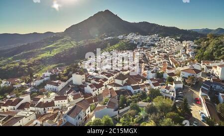 Gaucín is a town located in the mountains of Andalusia in the province of Málaga in southern Spain. Stock Photo