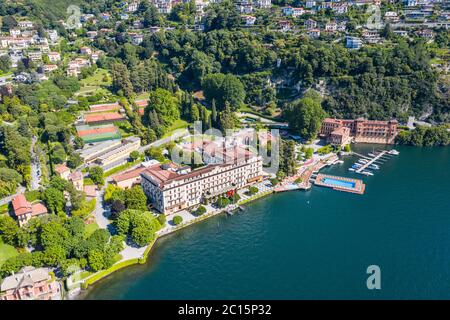 Luxury hotel of Villa D'Este, Cernobbio.  Lake of Como in Italy