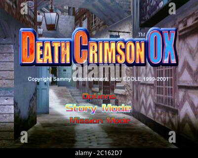 Death Crimson OX - Sega Dreamcast Videogame - Editorial use only Stock Photo