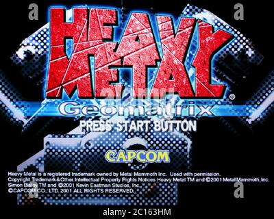 Heavy Metal Geomatrix - Sega Dreamcast Videogame - Editorial use only Stock Photo