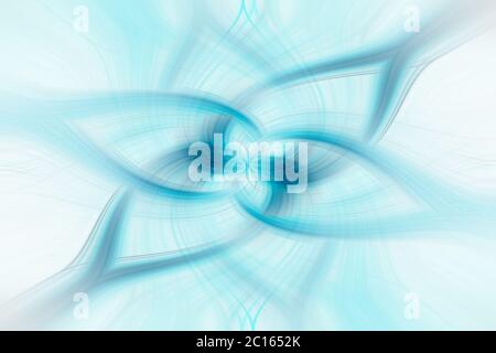 Abstarct background. Twirl effect as a light blue decorative patterned wallpaper. soft focus. Stock Photo