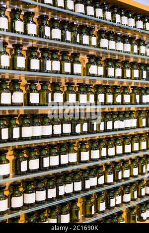 Paris, France, March 272017: Hall presentations perfume to the Museum Fragonard Stock Photo