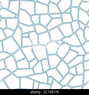 Vector seamless pattern. Modern stylish abstract texture alike stone plate paving. Repeating geometric shapes Stock Vector